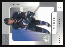 2000-01 SP Game Used #58 Henrik Sedin Card TCCCX