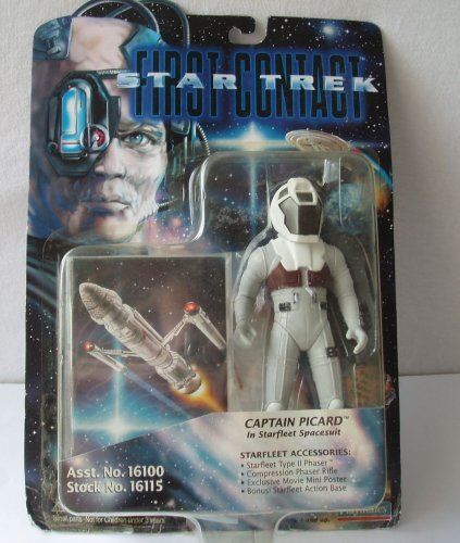 Star Trek First Contact Captain Picard in Starfleet Space 6 Inch Action Figure