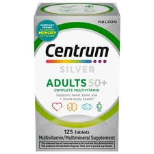 Centrum Silver Adults 50 Plus Vitamins, Multivitamin Supplement, 125 Count