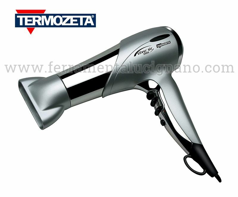 ASCIUGACAPELLI 2000W TERMOZETA SILVER AIR 2000 CON FUNZIONE SUPER VELOCITA'