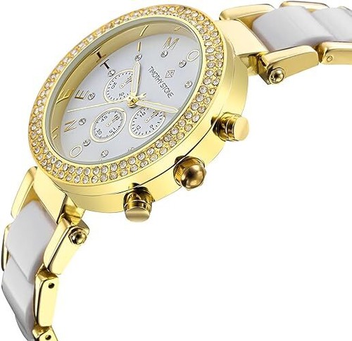 Timothy Stone Desire Bicolor goldfarben & weiß Uhr - Bild 6 von 7