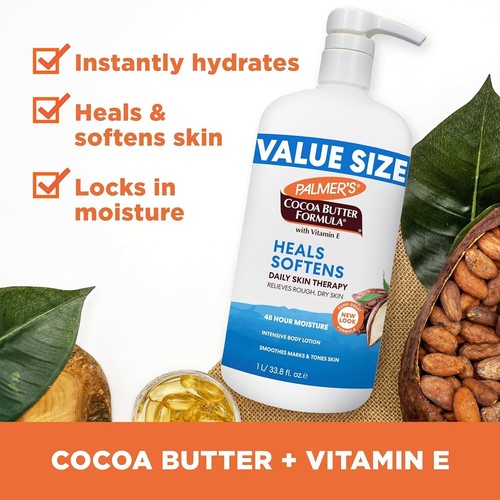 Palmer's Cocoa Butter Formula Daily Skin Therapy Body Lotion, 33.8 fl. oz. - Picture 5 of 10