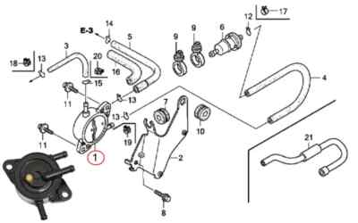 Benzinpumpe Kraftstoffpumpe für Honda GC135 GC160 GC160LA GC190A GCV530