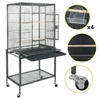 Bird Parrot Cage Chinchilla Cockatiel Conure Large Cockatiel House Metal Wheels