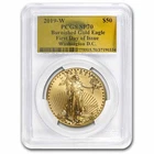 2019-W 1 oz Burnished Gold Eagle SP-70 PCGS (FDI, Gold Foil)