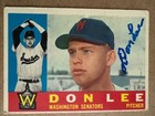 DON LEE 1960 Topps #503 Autographed SIGNED AUTO Card WASHINGTON SENATORS