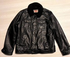 Levis Trucker Jacke Herren Large schwarz Sher...