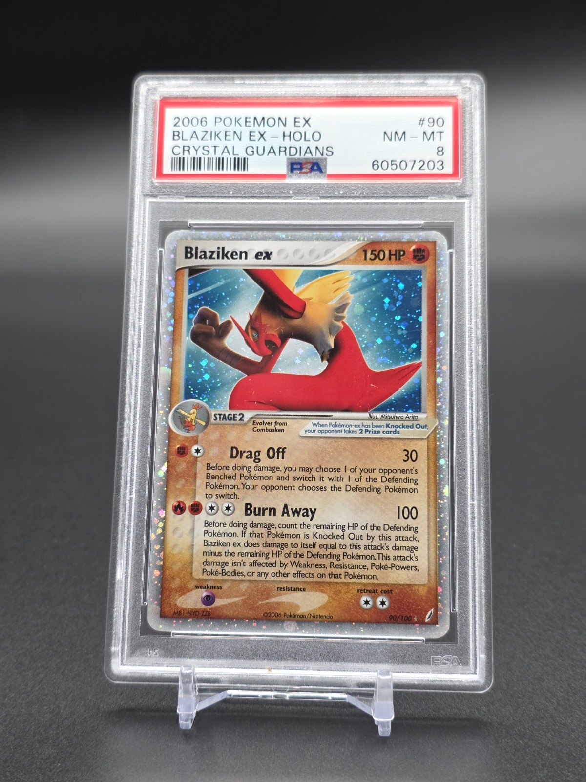 PSA 8 - Blaziken ex #90 - 2006 POKEMON EX CRYSTAL GUARDIANS