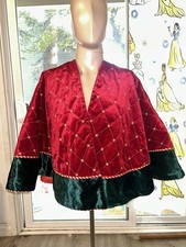 Decorative Red Cape Shawl Adult Christmas Holiday One Size