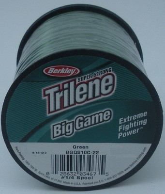 Berkley BGQS12-22 12 Lb Trilene Big Game Mono Schnur 1/4 Lb Spule LoVis Grün