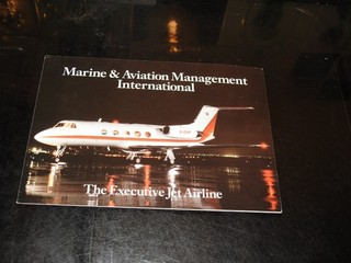 Marine and Aviation biz jet promotional leaflet H.S.125 / Gulfstream