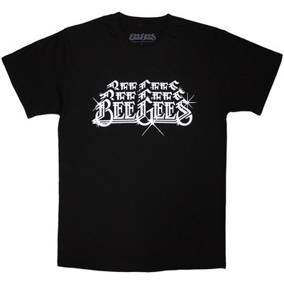 Bee Gees 'Stacked Logo' (Black) T-Shirt