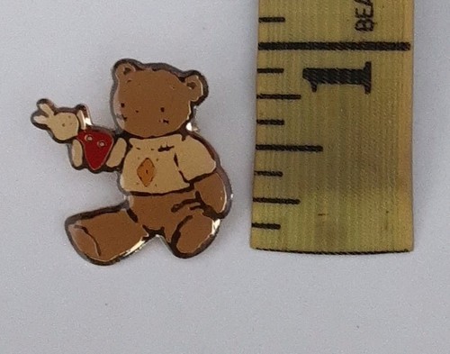 3er Set Vintage Hello Kitty My Melody Sanrio Anstecknadel 1" goldfarbene Brosche 1996 Japan - Bild 5 von 10