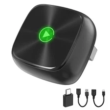 2025 Upgraded[128MB ROM] Wireless CarPlay Adapter for Apple & Android Auto, 2...