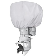 iCOVER Outboard Motor Cover Heavy Duty 600D up to 25 HP-23"DX13.5"WX16.5"H Grey