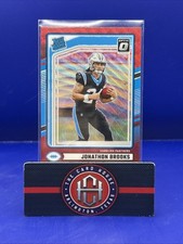 2024 Donruss Jonathon Brooks Red Wave Rated Rookie Optic Preview Panthers