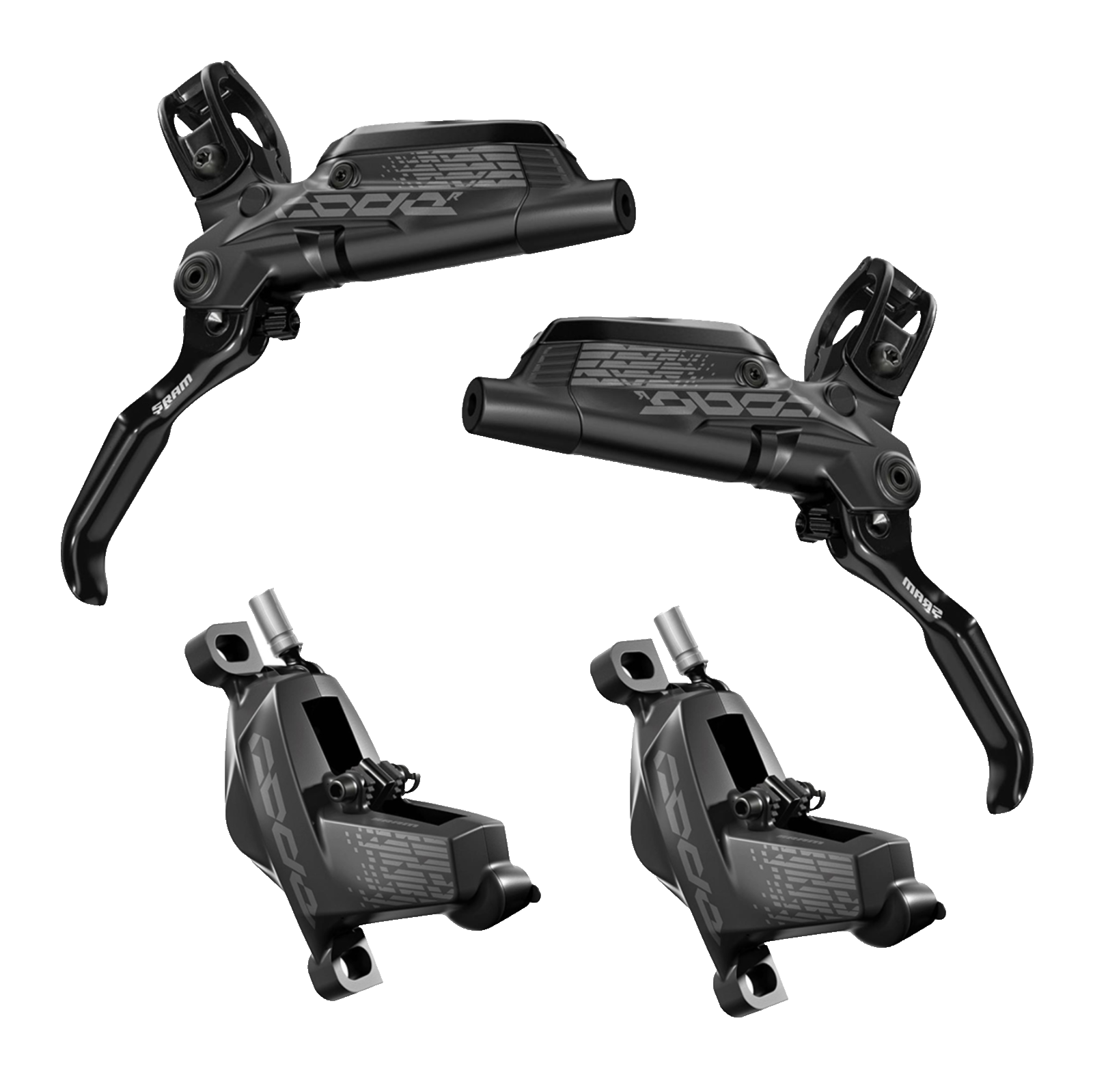 SRAM Code R Hydraulic DiscBrake 4Pot Complete Pre Bled Front/Rear Set MTB eMTB