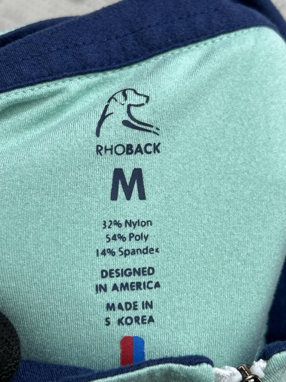 Rhoback Performance Sweater Men Medium Green Stre… - image 7