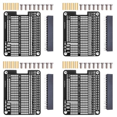 4X Prototype Breakout DIY Breadboard PCB Shield Board Kit für Raspberry Pi 4 ...