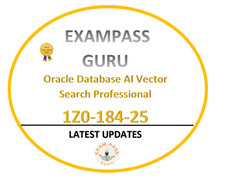 1Z0-184-25 Database AI Vector Search Professional Exam 60QA JANUARY