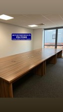 Executive Walnut 1.8M Straight Desk with Panel End Legs, Home, Office, Manager