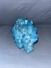 Blue Dyed Aura Quartz Crystal Cluster Mineral Specimen Display Piece 17.8 oz — photo 4