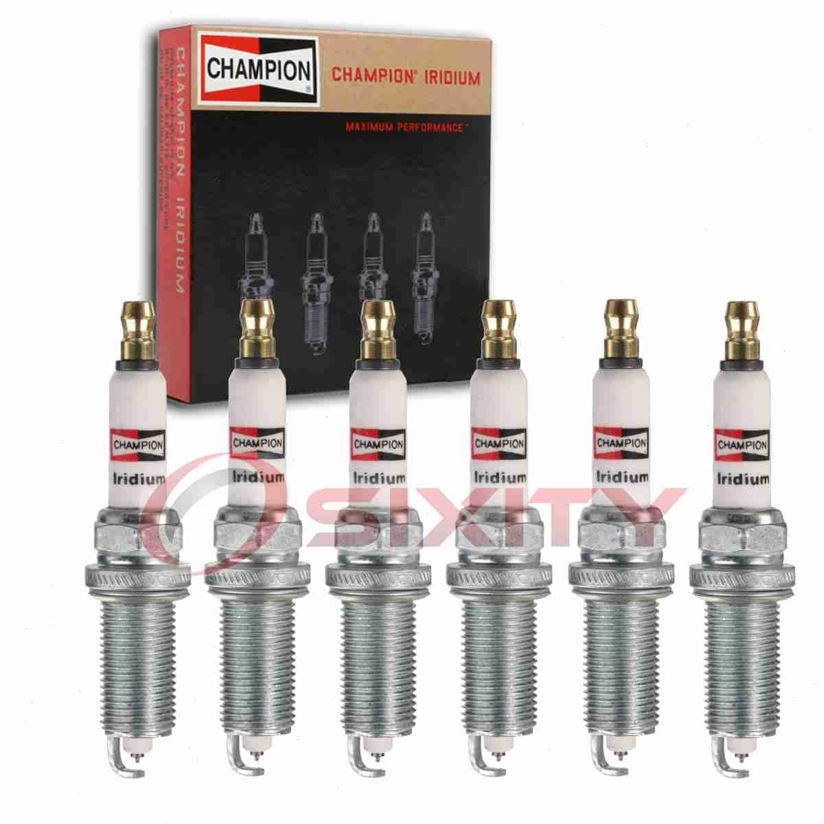 6 pc Champion Iridium Spark Plugs for 2007-2020 Nissan Frontier 4.0L V6 fe