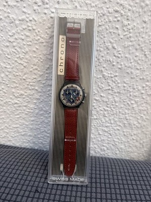 Vintage Swatch Chrono 1990er   Swiss Made   Originalbox   Sammlerstück