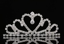Lovelyshop Mini Heart Rhinestone Tiara For Wedding Bride Prom Birthday