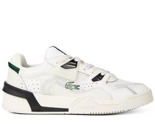 LACOSTE Womens White & Green Leather Trainers UK 6 BRAND NEW