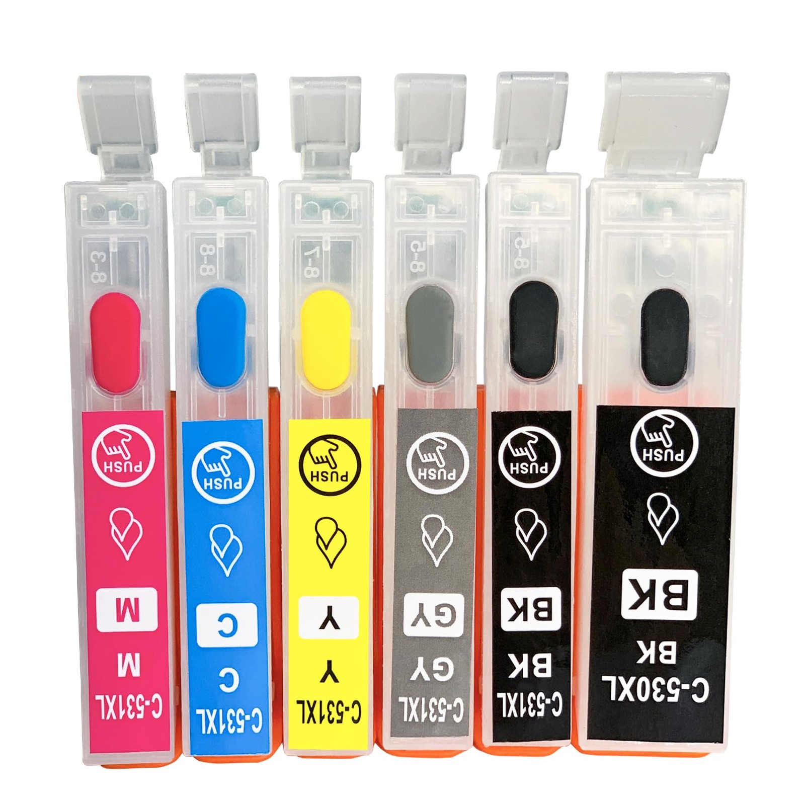 Cartouches PGI-530XL CLI-531XL rechargeables pour les impressions scolaires et le télétravail