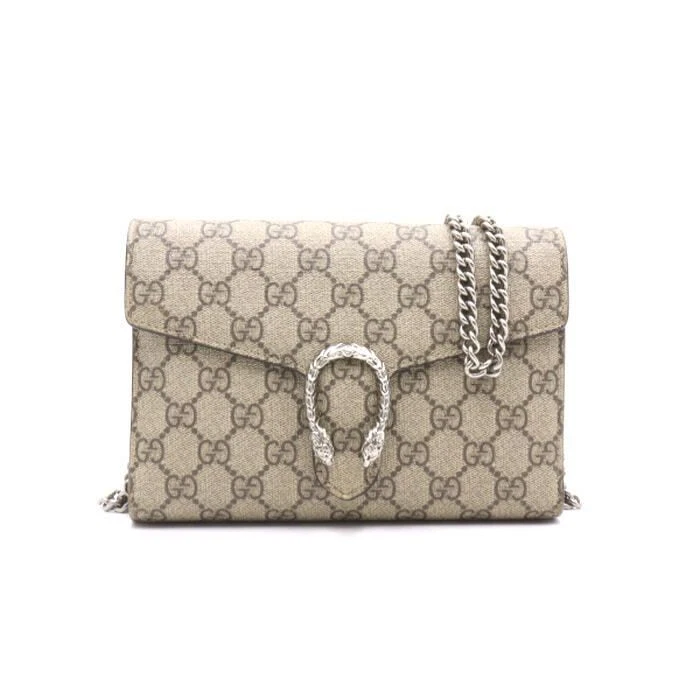 Portefeuille Gucci Dionysus GG Supreme chaîne 54856626