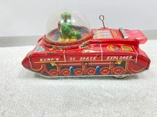 Vintage 1950s Bump 'n Go Space Explorer Tin KO Yoshiya Wind Up Toy