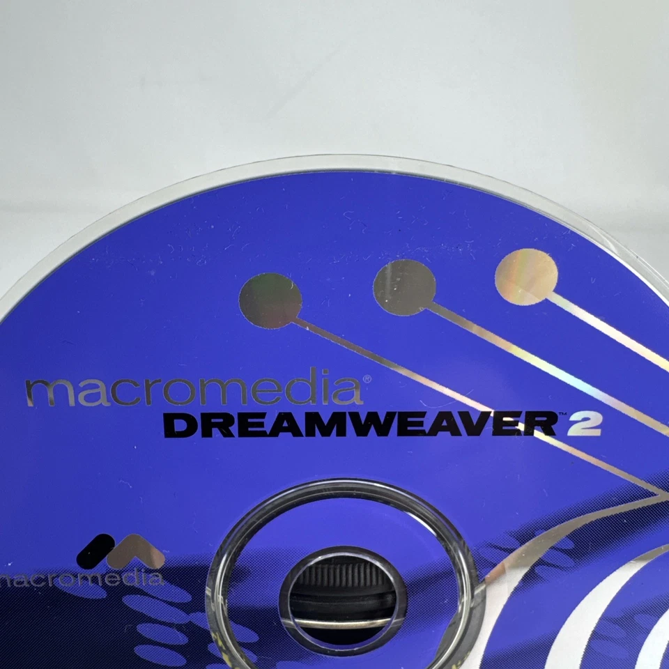 Macromedia Dreamweaver 4 for Windows 95/98 - SERIAL # Number CD Software - Image 2 of 4