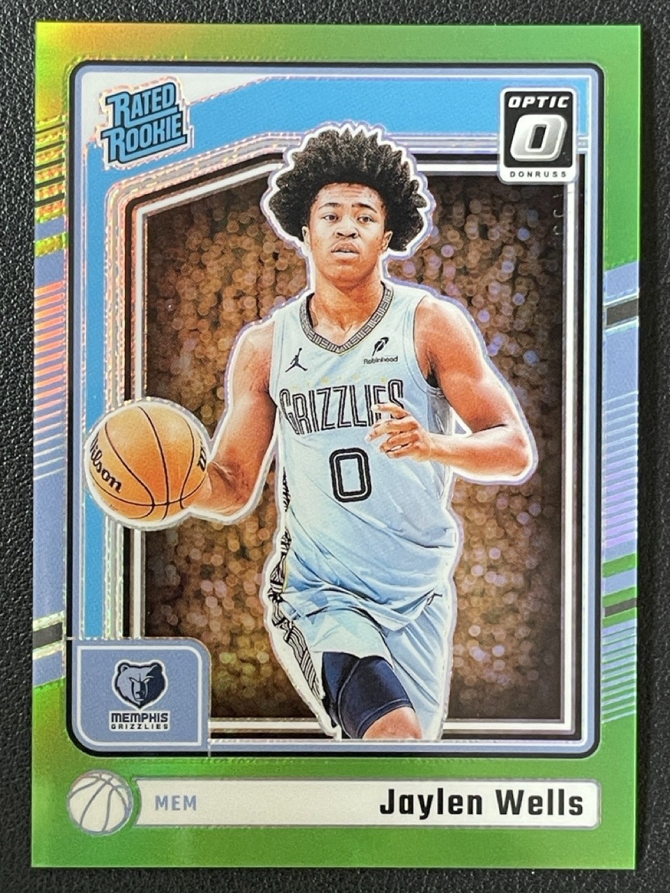 Jaylen Wells 2024-25 Panini Donruss Optic Rated Rookie Lime Green RC /149 #252