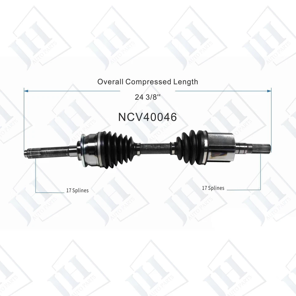 OE Front Left or Right CV Axle Shaft for 1995-02 Isuzu Trooper VehiCROSS V6 4WD - Image 2 of 4
