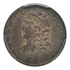 1830 Capped Bust Half Dime PCGS AU-55