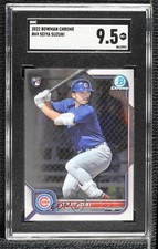 2022 Bowman Chrome Seiya Suzuki #69 SGC 9.5 Mint+ 1lt1