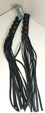 DIAMOND PLATE BLACK LEATHER MOTORCYCLE BRAKE CLUTCH HANDLE TASSELS FREE SHIPPING
