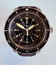 Marathon JSAR 46mm Jumbo Quartz Diver 300m Black Dial OEM Rubber Strap