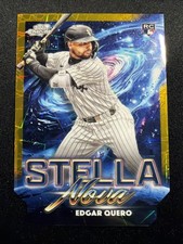 2025 Topps Cosmic Chrome Edgar Quero Gold Interstellar Stella Nova /50 White Sox
