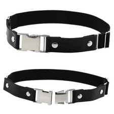2Pcs Women's Thigh Garter Belt Gothic Leg Harness Belt Adjustable Alloy Buckle
