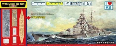 Top Grade German Bismarck Battleship / 1:700 - I love Kit - 65701