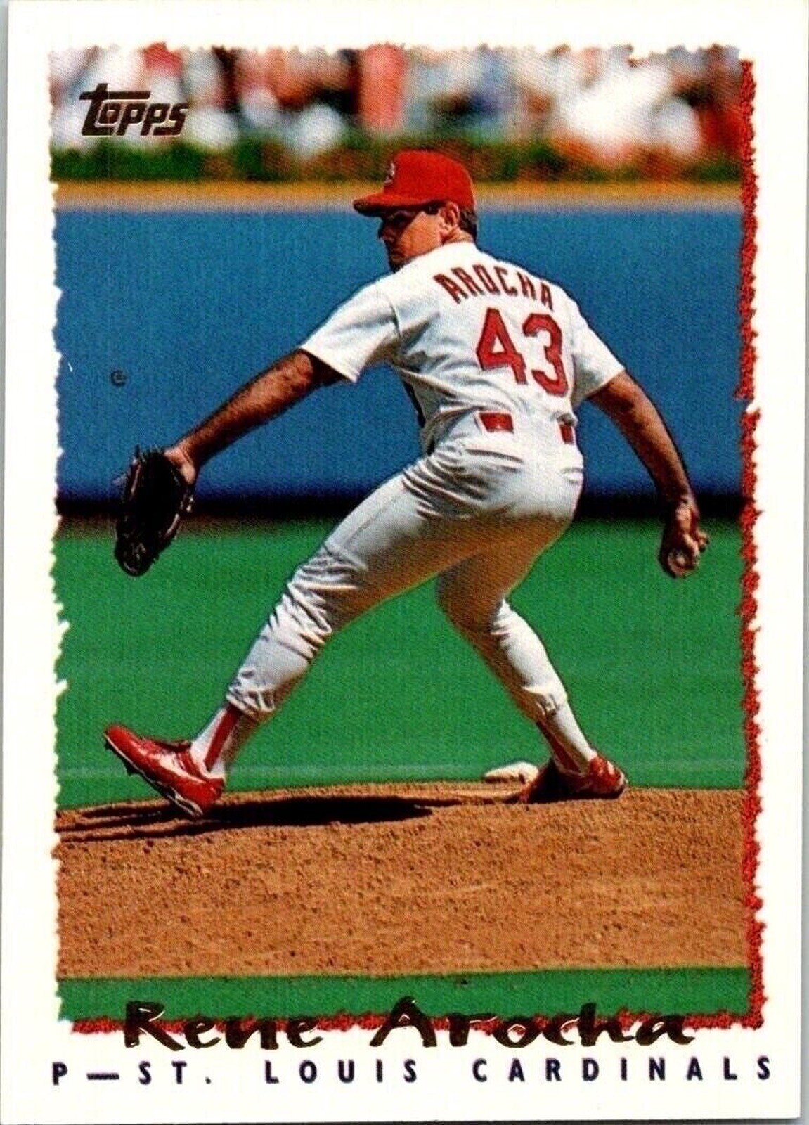 Rene Arocha St. Louis Cardinals 24 Topps 1995 Baseball Card