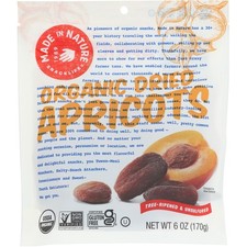 Made In Nature Organic Dried Apricots 6 Oz Fruit Pouch