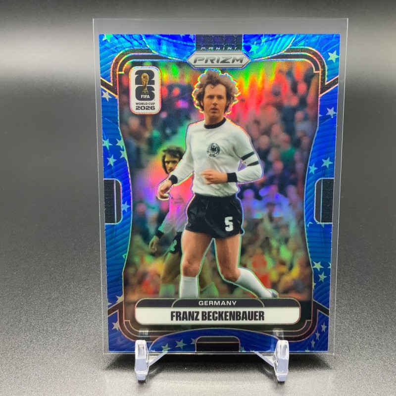 2026 Panini Prizm World Cup #63 Franz Beckenbauer Blue Old Glory /94 IYC6196