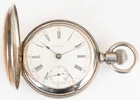 Antique Waltham 18s Pocket Watch in Leader Coin Silver Case As Is.