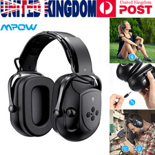 3.5mm AUX Electronic Ear Defenders Bluetooth Noise Proof Safety Hunting Earmuffs