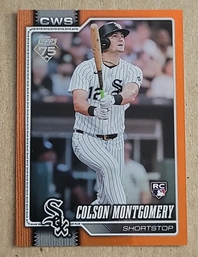 Colson Montgomery /25 Topps 2026 Series One Rookie Orange FOIL  #157 White Sox