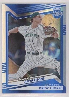 2022 Panini Elite Extra Edition Aspirations Blue 90/349 Drew Thorpe #61 o6b